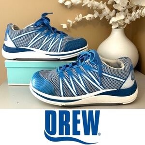 DREW Balance Women’s Orthotics Sneakers Size 8 X-Wide Blue